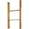 Ekena Millwork 19"W x 36"H x 3 1/2"D Vintage Farmhouse 2 Rung Ladder, Barnwood Decor Collection, Weathered Brown DECR019X036X04LDRBR - alternate 4